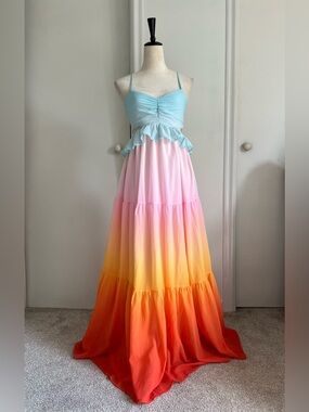 Flying Tomato Ombré Flowy Dress